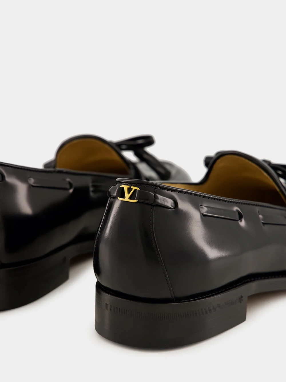 Black Bowshire Calfskin Loafers - Image 7