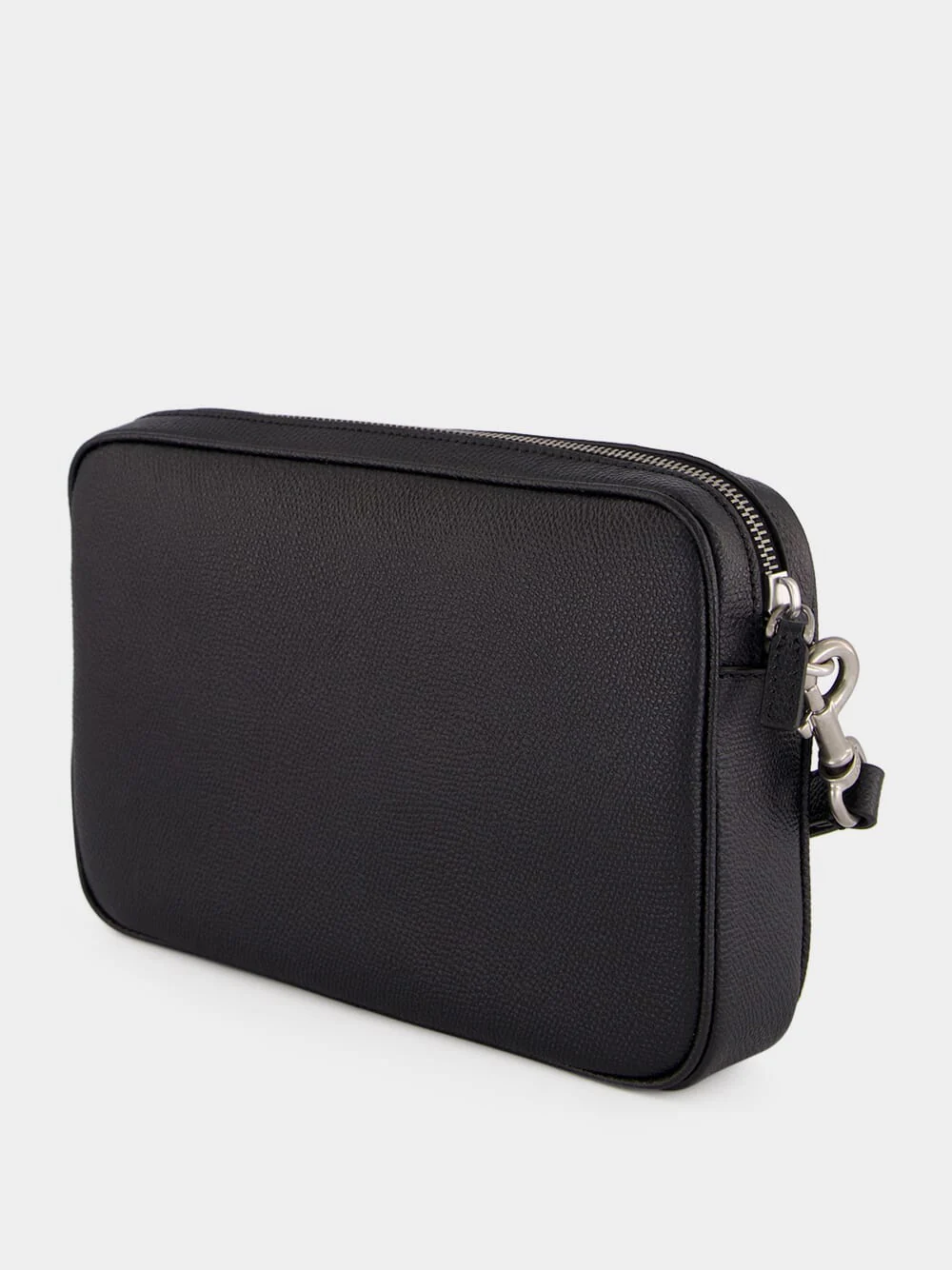 Black Calf Leather Wrist Pouch - Image 4