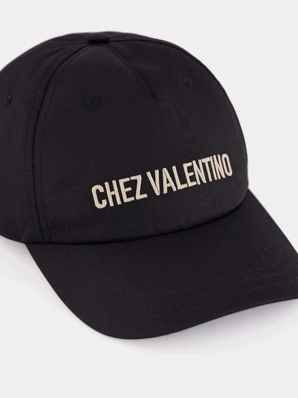 Black Chez Valentino Baseball Cap - Image 3