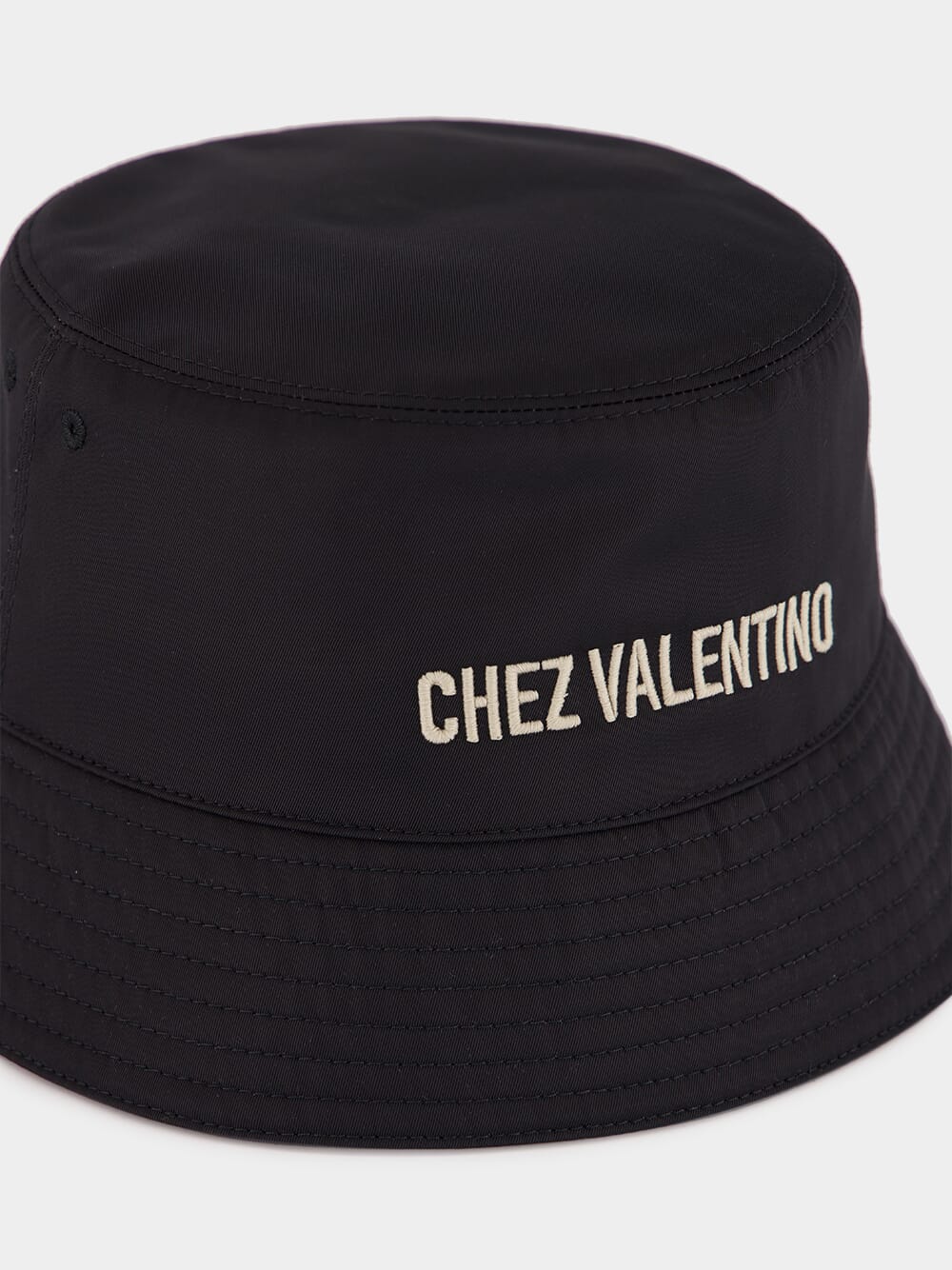 Black Chez Valentino Bucket Hat - Image 3