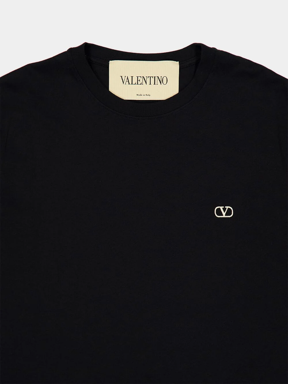 Black Cotton Regular Fit T-Shirt - Image 3
