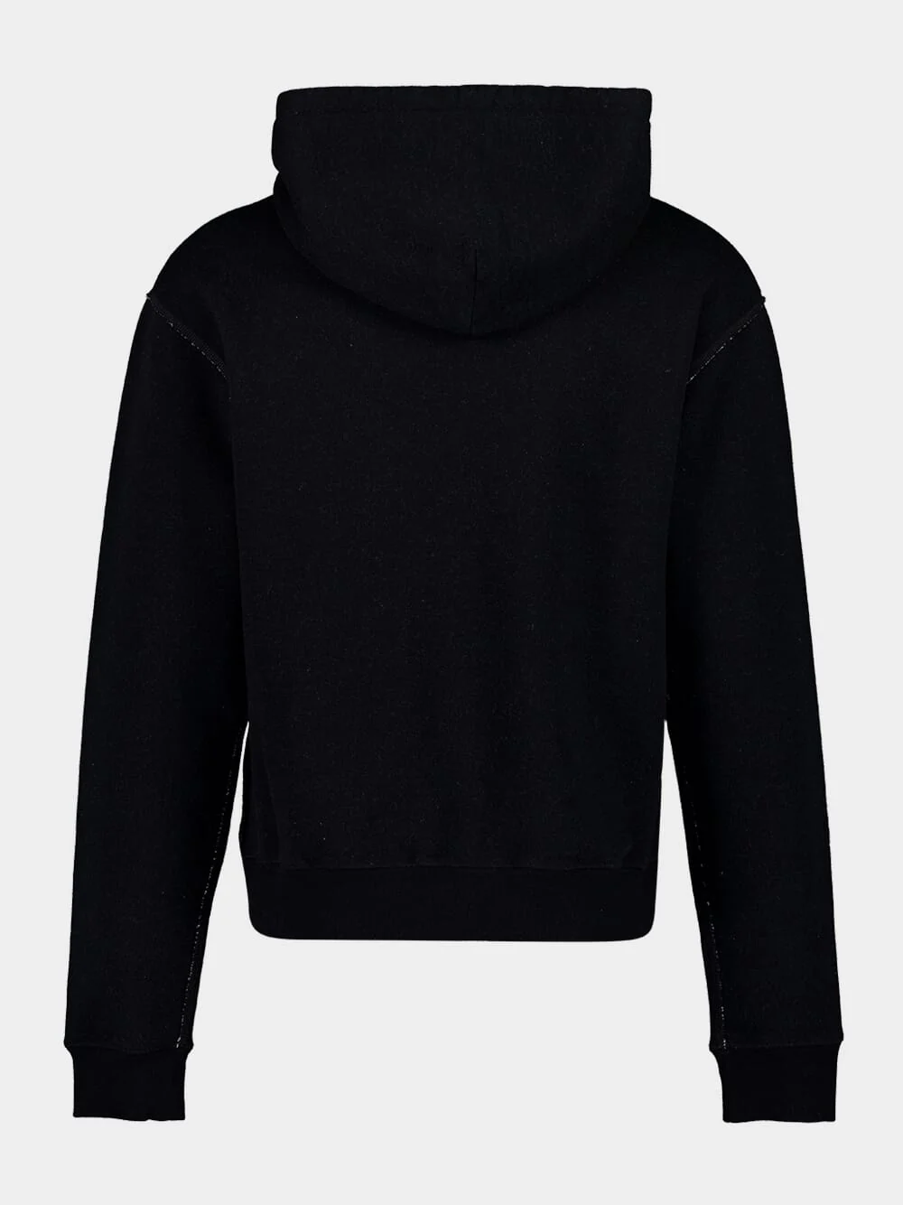 Black Cotton Sweatshirts with Chez Valentino Print - Image 2