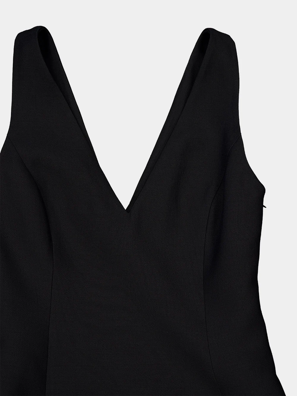 Black Crepe Couture Midi Dress - Image 3