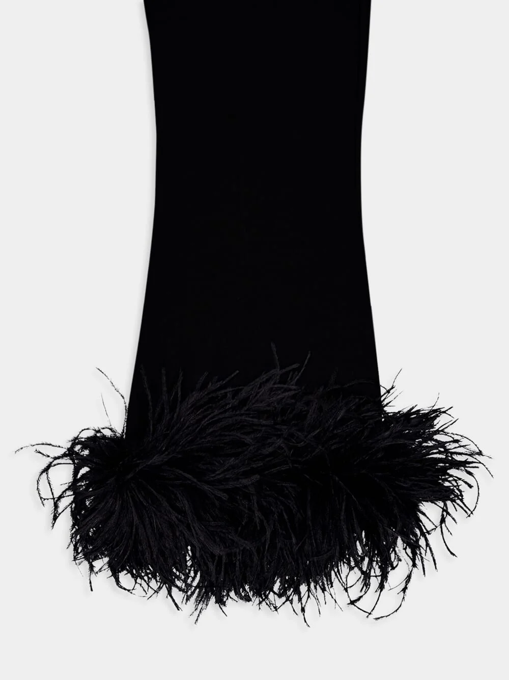 Feather-Trim Stretched Viscose Trousers - Image 5