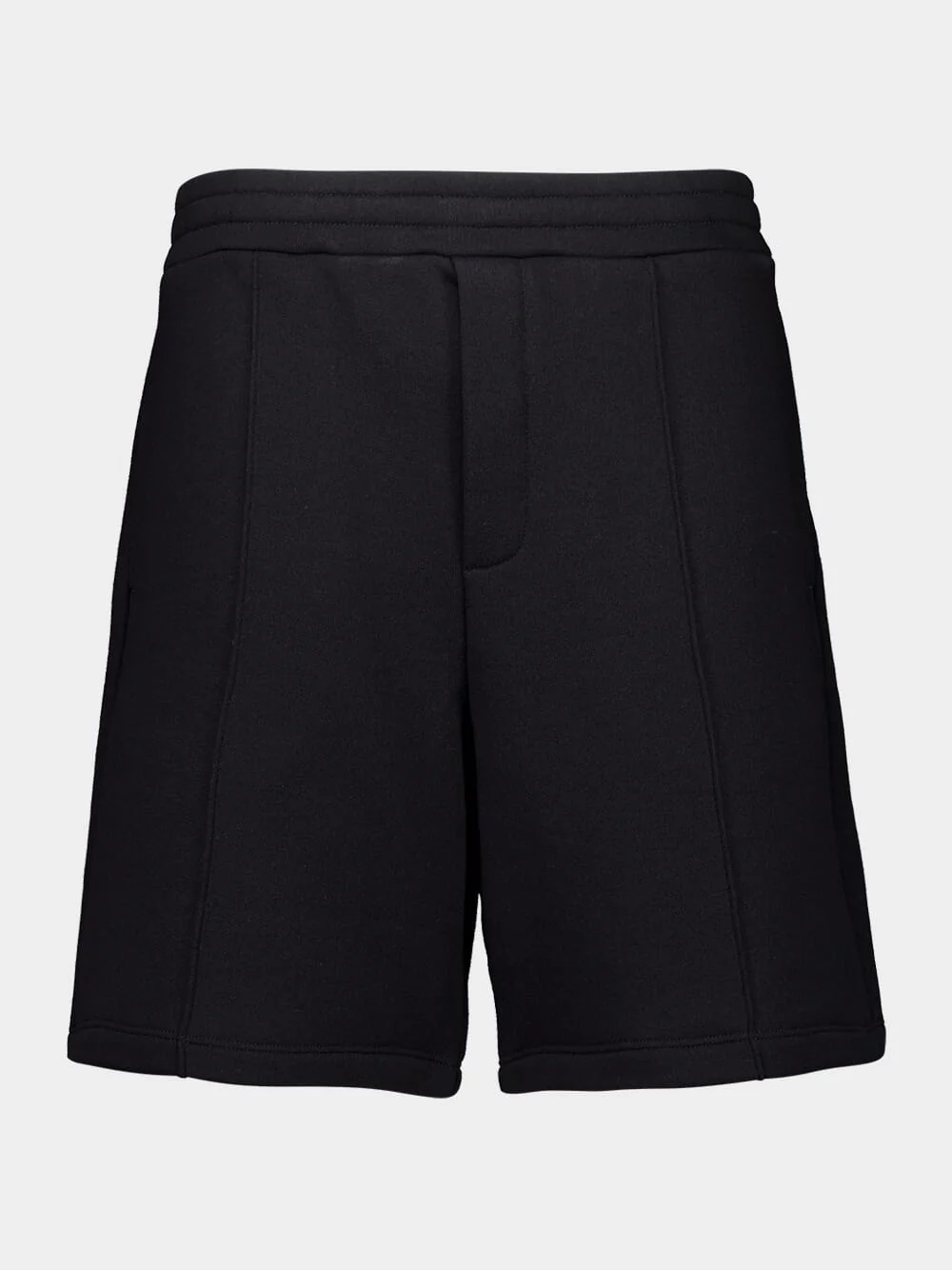 Black Jersey Cotton Regular Fit Shorts