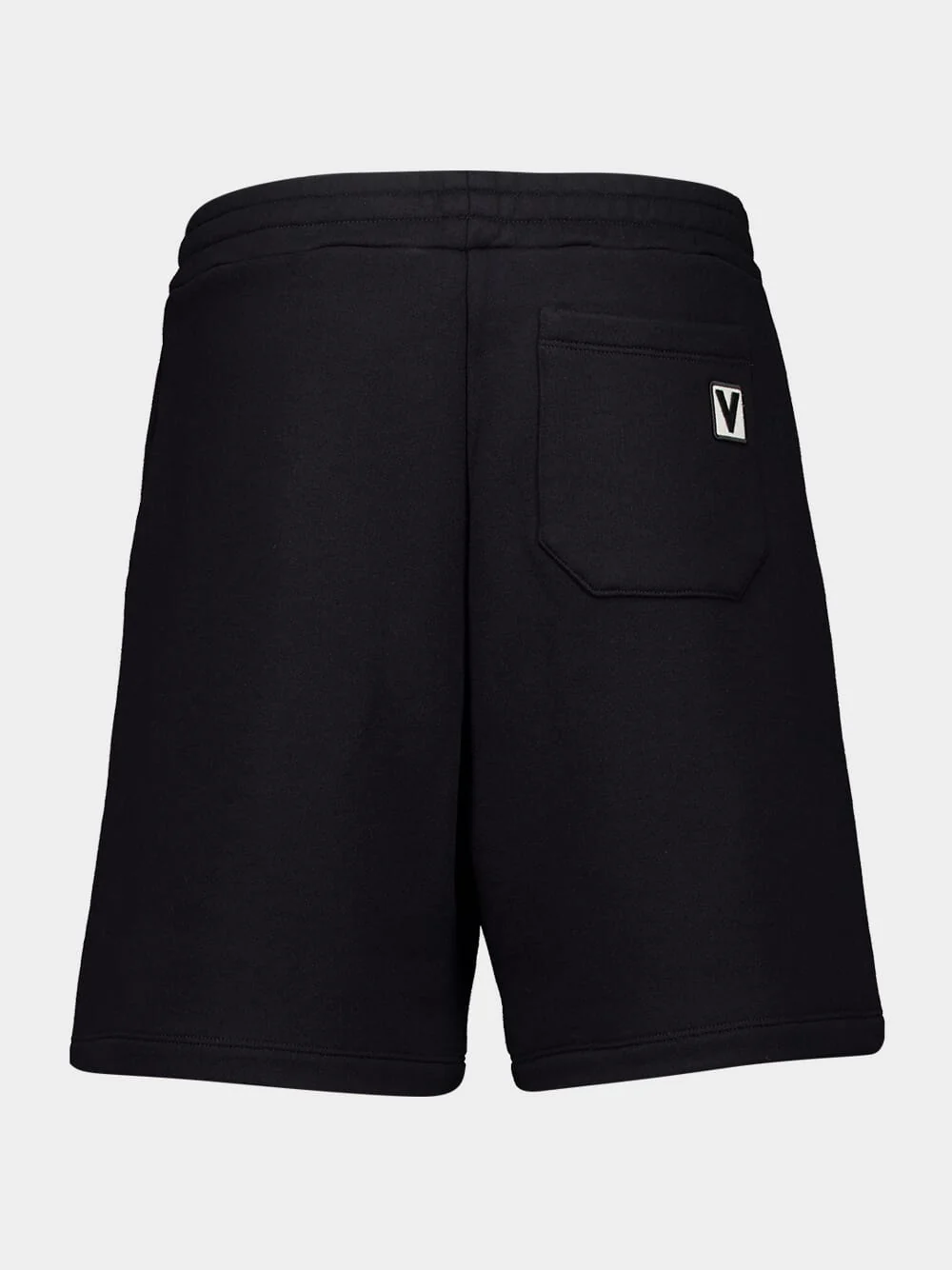 Black Jersey Cotton Regular Fit Shorts - Image 2