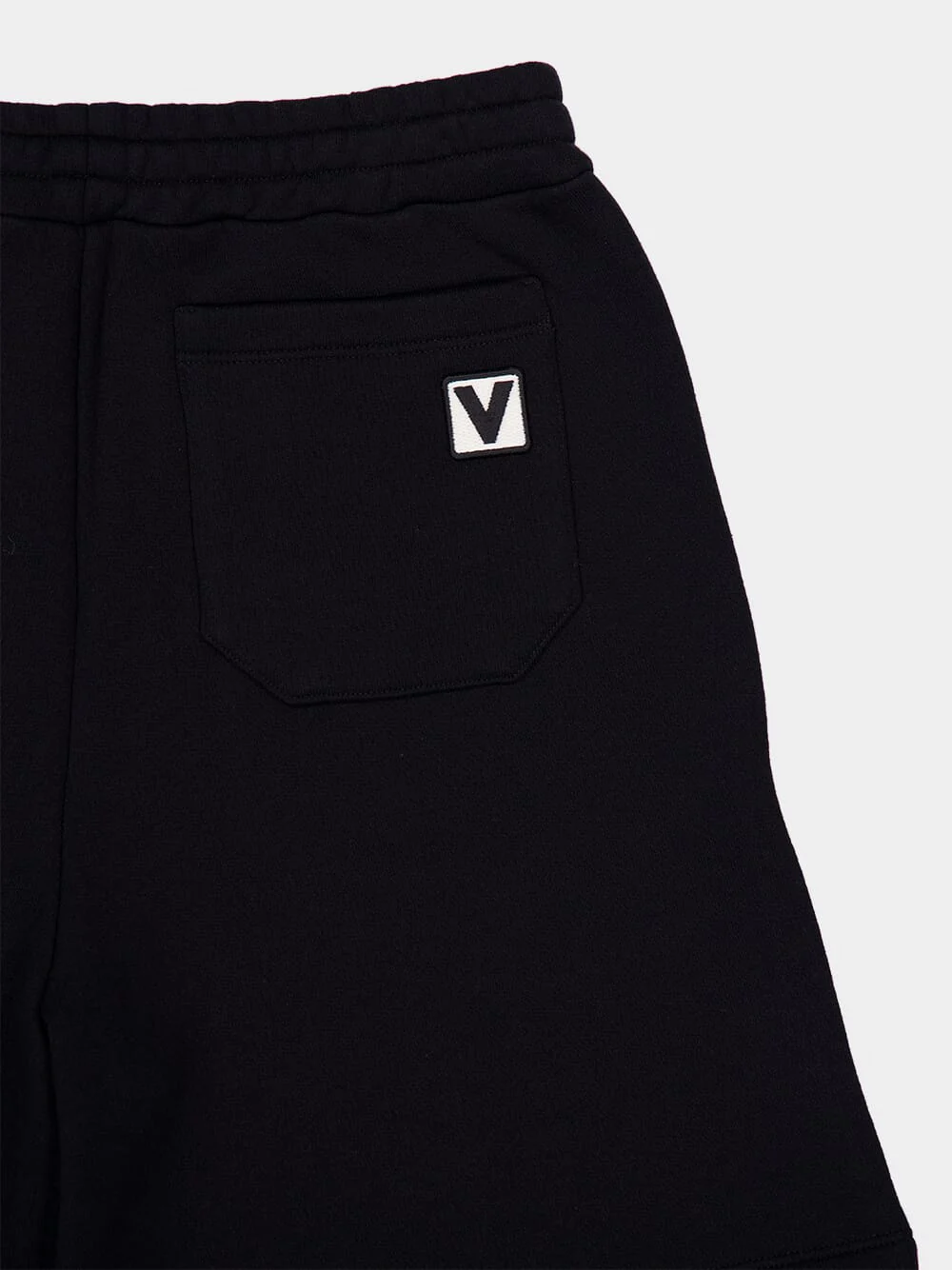 Black Jersey Cotton Regular Fit Shorts - Image 4