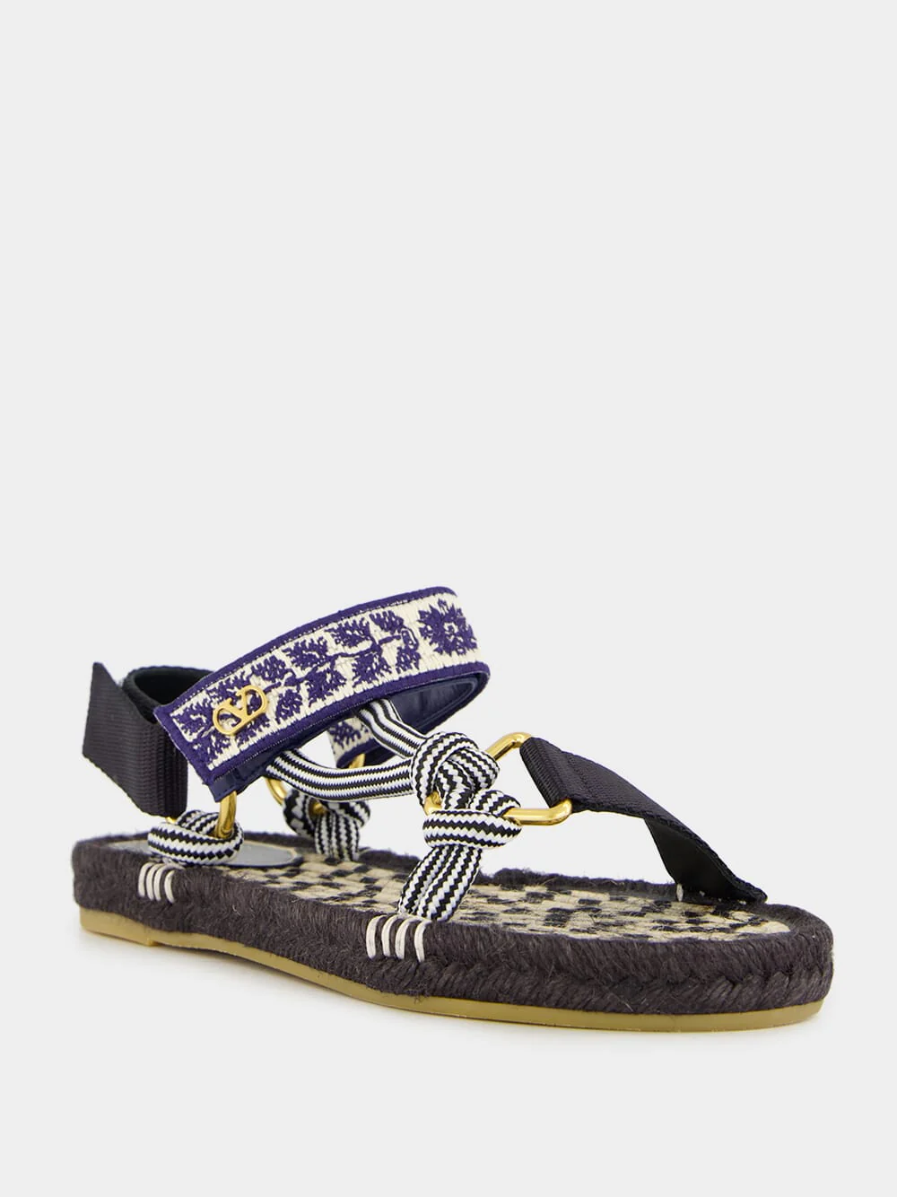 Black Lake Powell Sandal with Grape Embroidery - Image 3