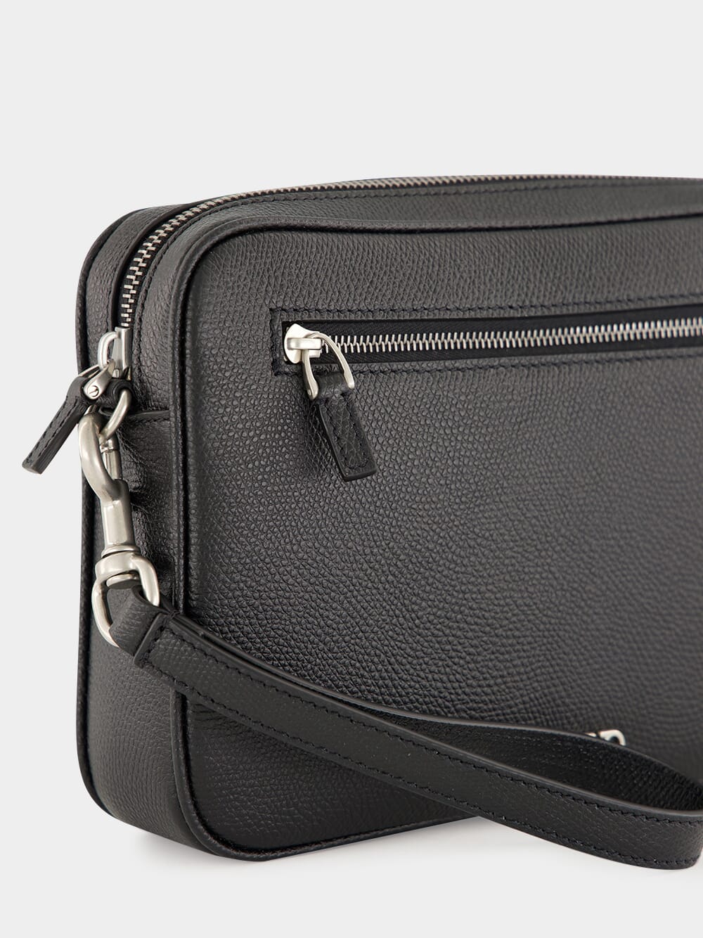 Black Leather Pouch with VLogo Signature - Image 6