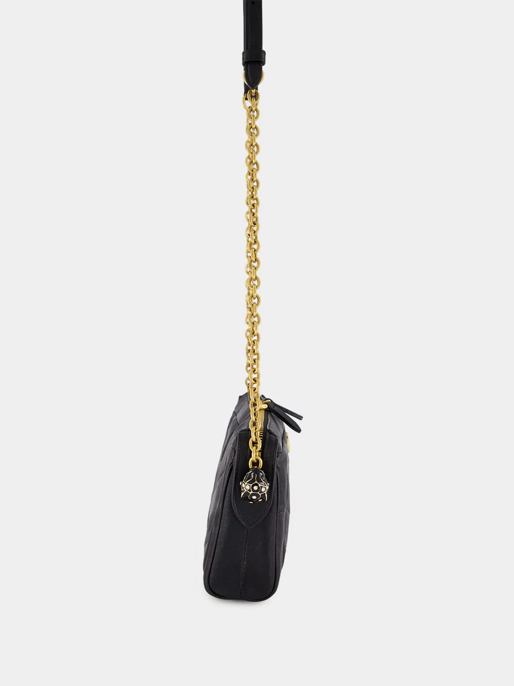 Black Panthea Nappa Leather Shoulder Bag - Image 6