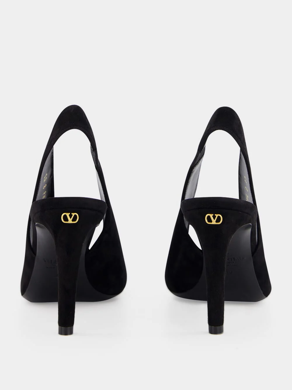 Black Révélé 105 Open-Toe Suede Pumps - Image 7