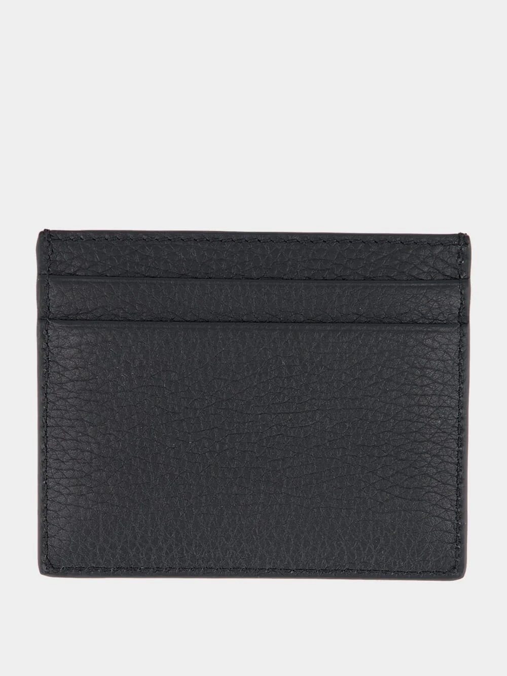 Black Rockstud Grainy Cardholder - Image 2