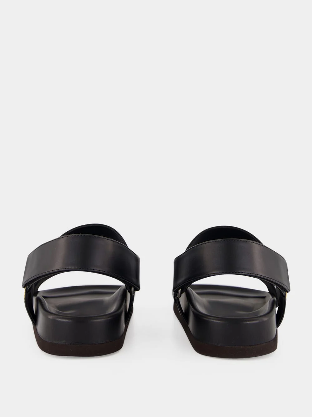 Black Studshield Leather Sandals - Image 5