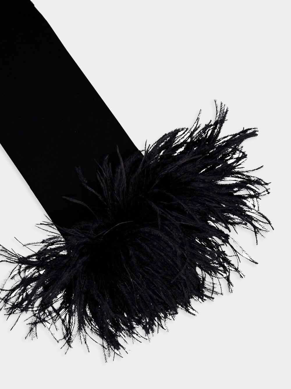 V-Detail Jumper With Feathers - Image 5