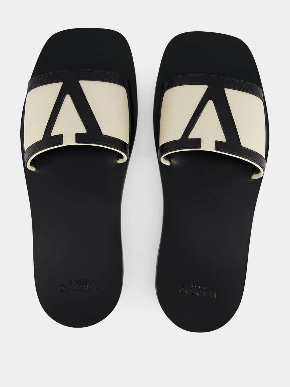 Black VG Viva Superstar Leather Slides - Image 4