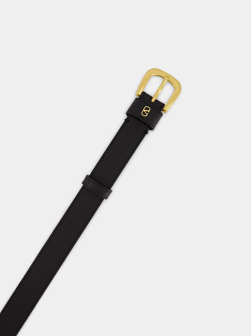 Black VLogo Signature Leather Belt - Image 3