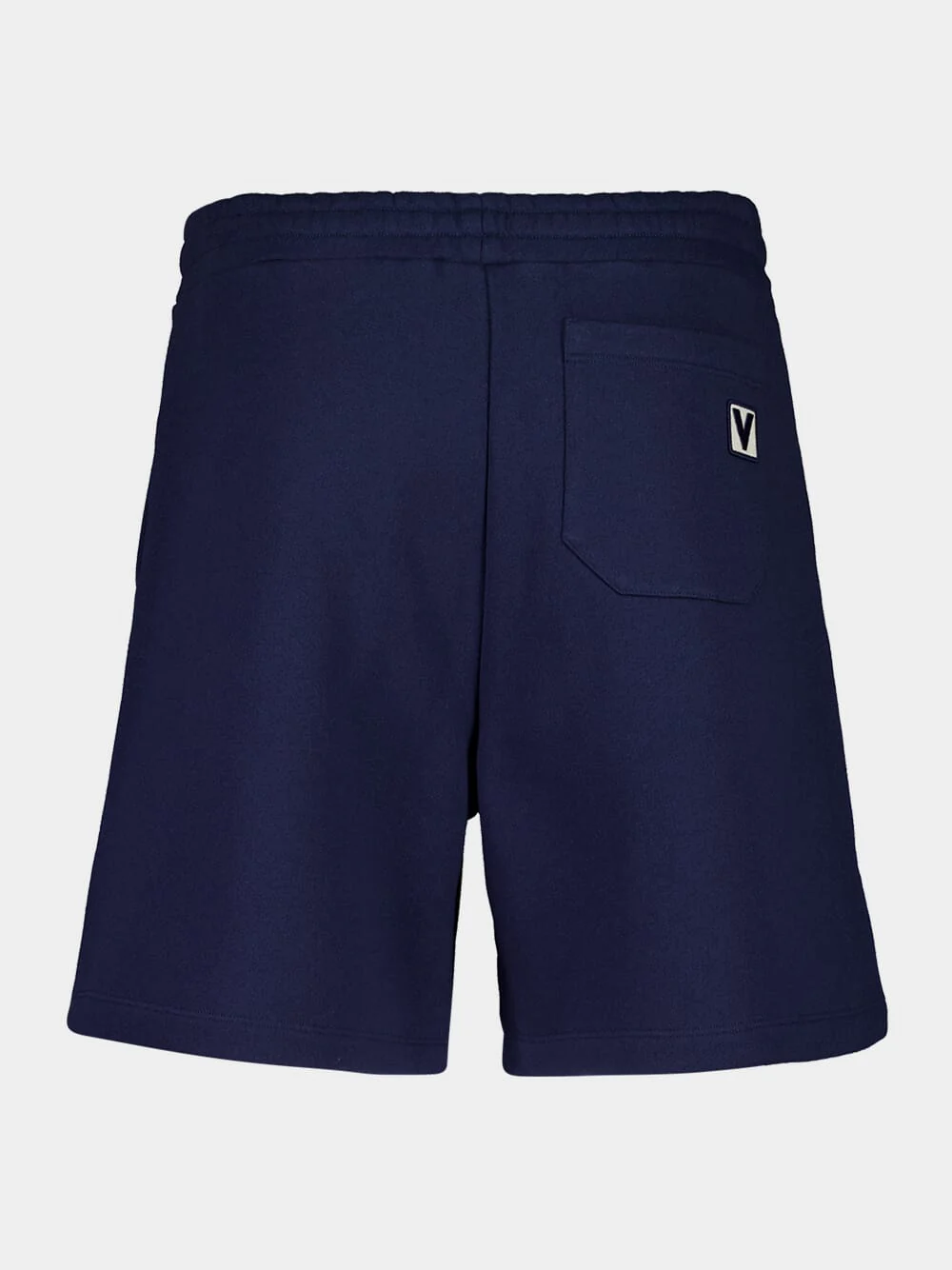 Blue Cotton Jersey Shorts with Seam Detail - Image 2