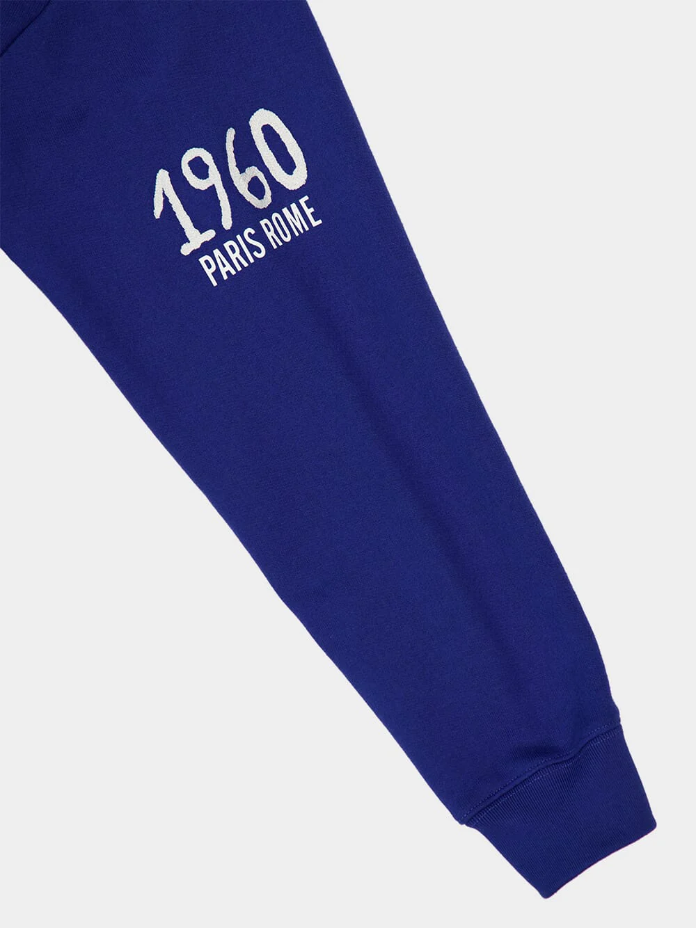 Blue Cotton Sweatshirt with Embroidery - Image 8
