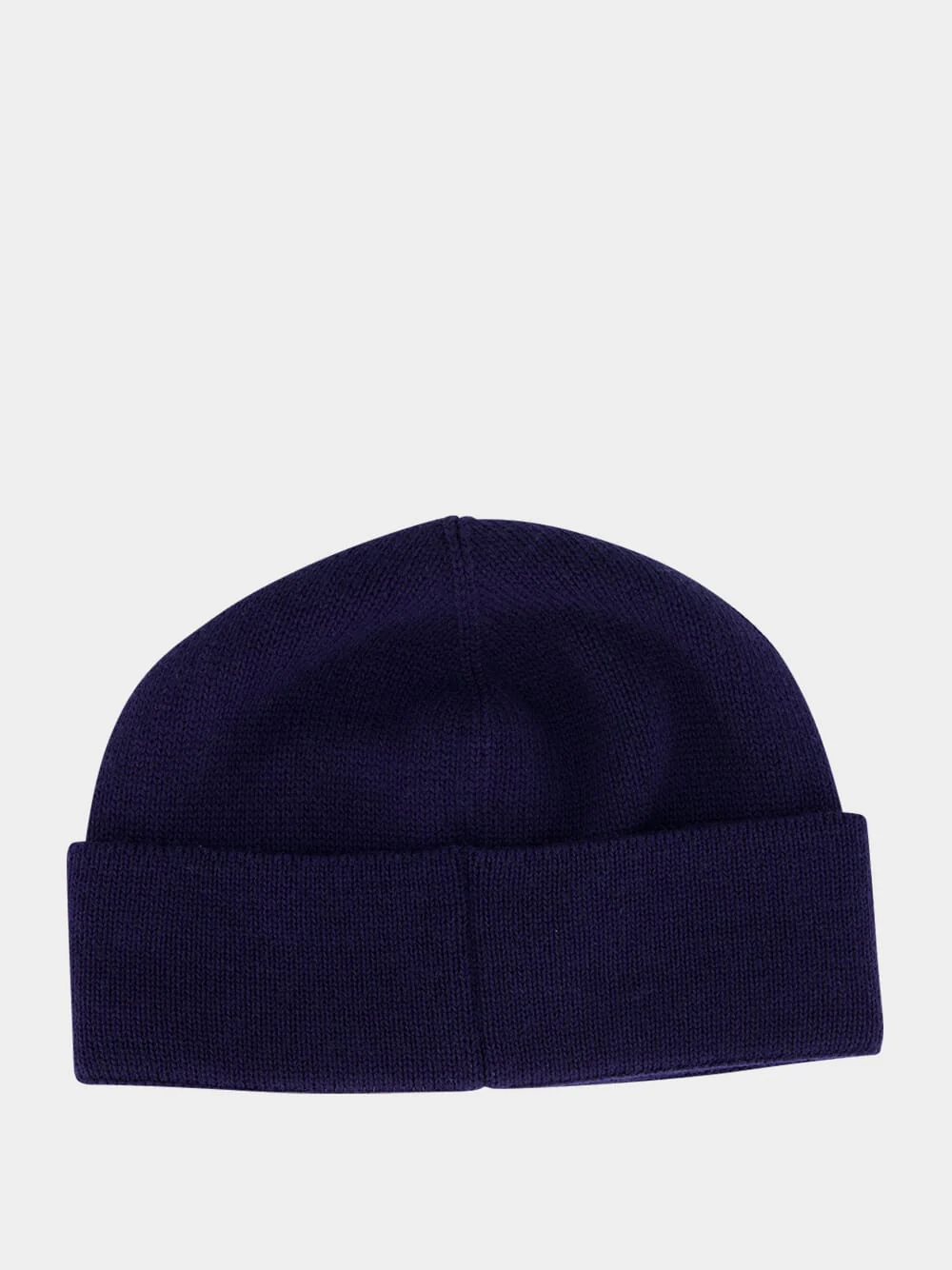 Blue Embroidered Wool Beanie - Image 3