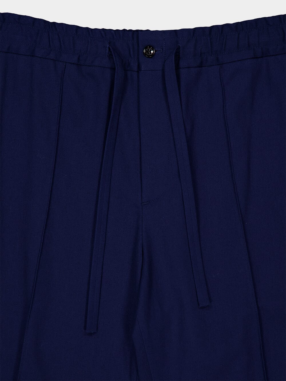Blue Straight-Leg Cotton Trousers - Image 3