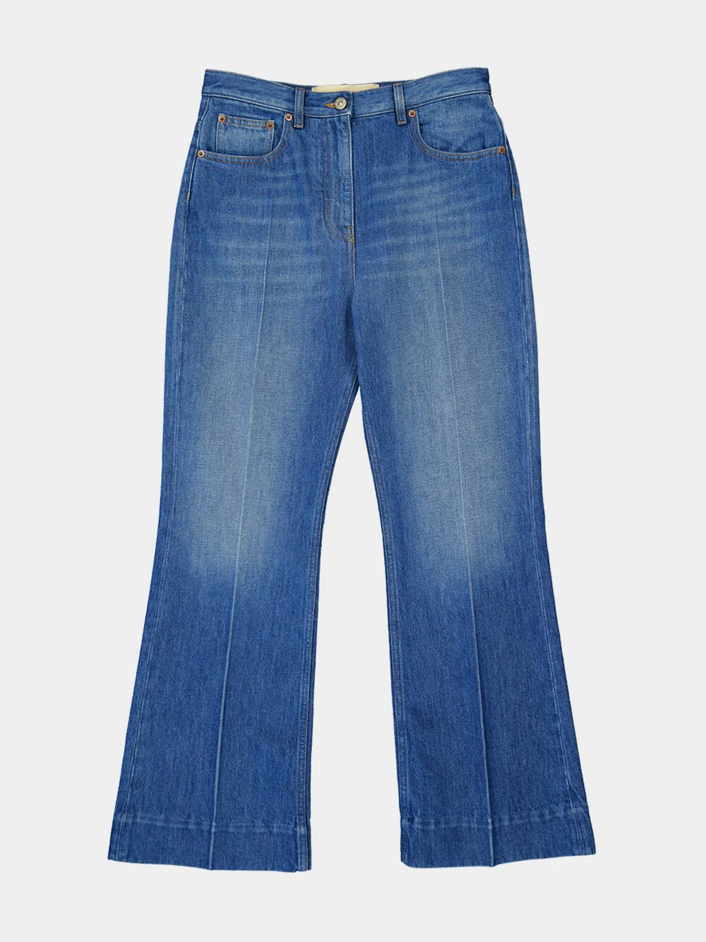 Blue Straight-Leg Denim Jeans - Image 5