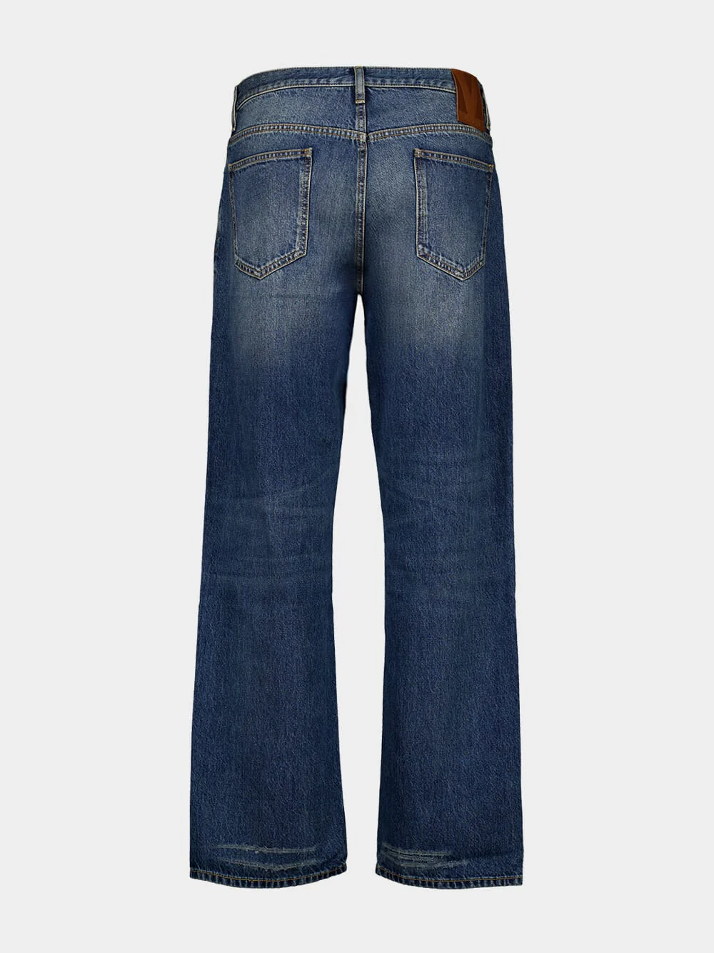 Blue Straight-Leg Jeans - Image 2