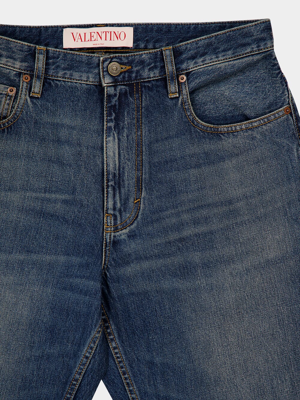 Blue Straight-Leg Jeans - Image 3