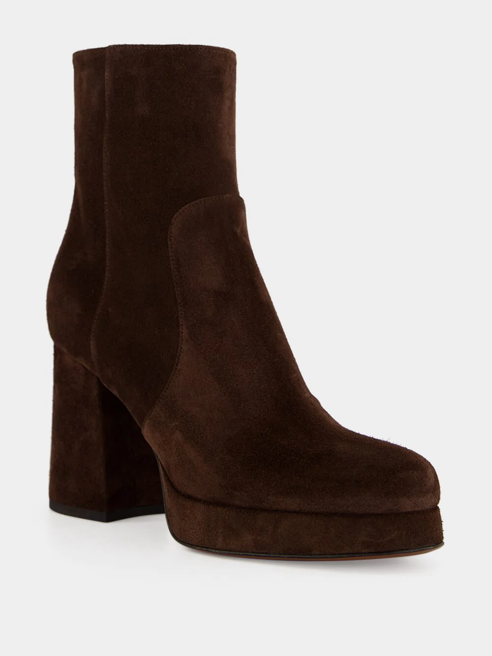 Ebony Suede Platform Ankle Boots - Image 2
