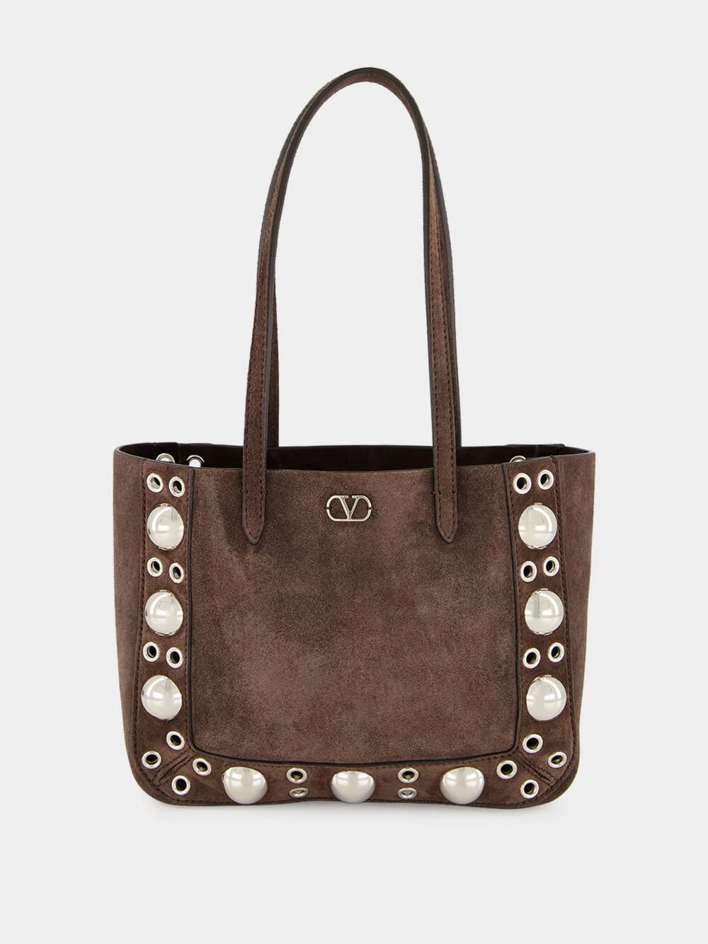 Brown Nellcôte Mini Suede Shopping Bag - Image 2