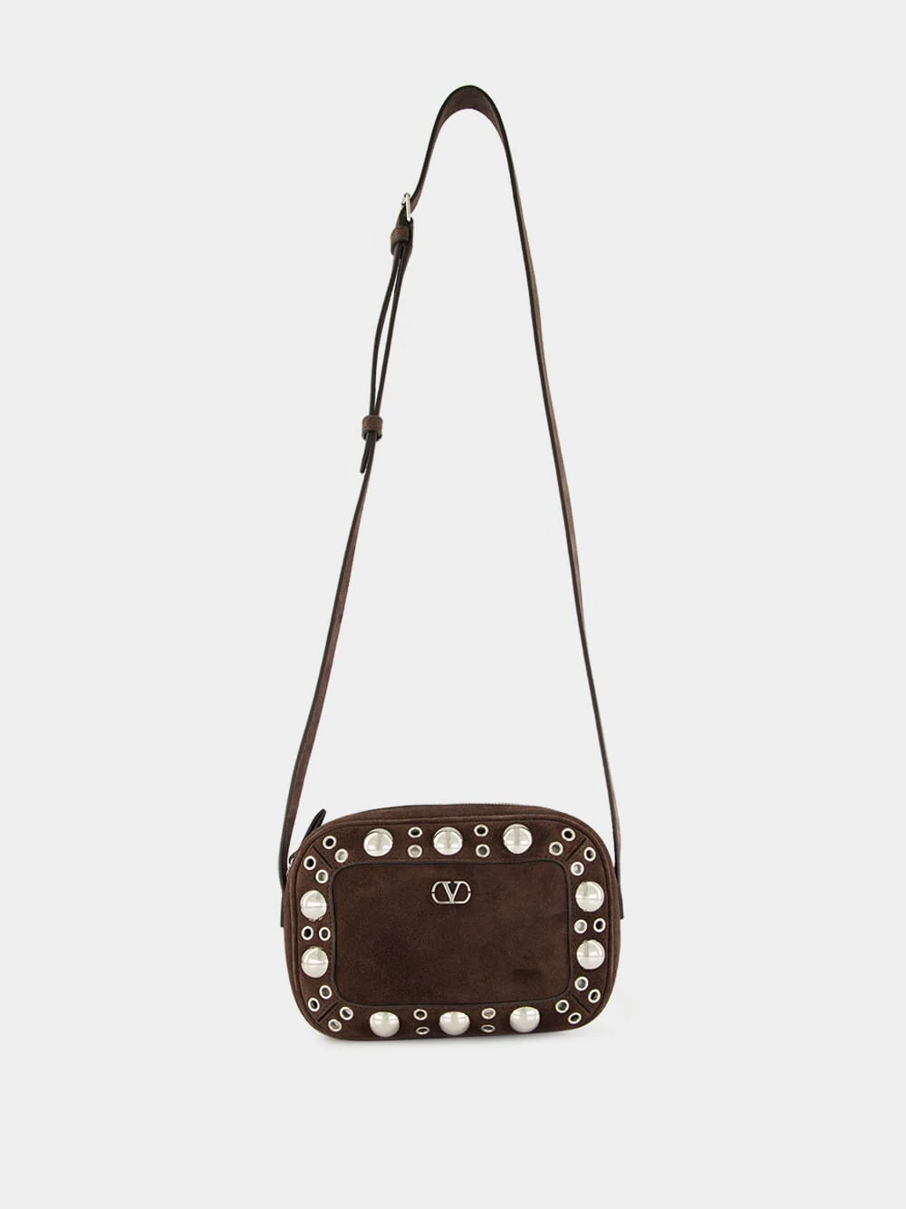 Brown Nellcôte Studded Crossbody Bag - Image 2
