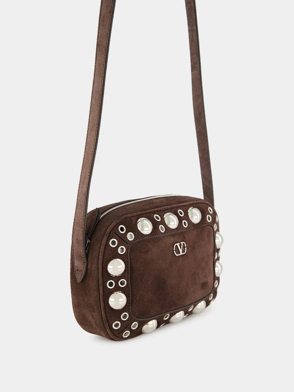 Brown Nellcôte Studded Crossbody Bag - Image 3