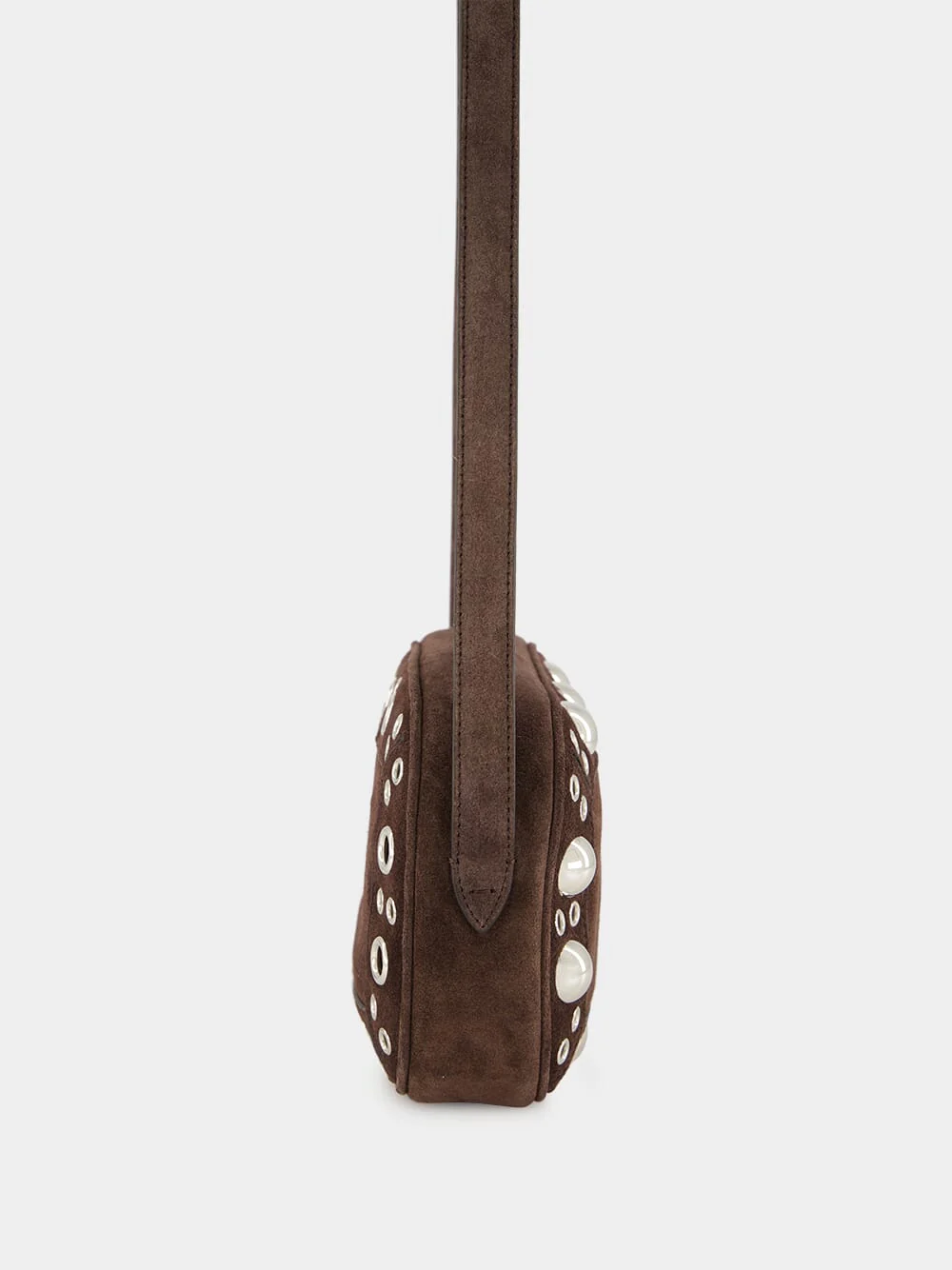 Brown Nellcôte Studded Crossbody Bag - Image 4