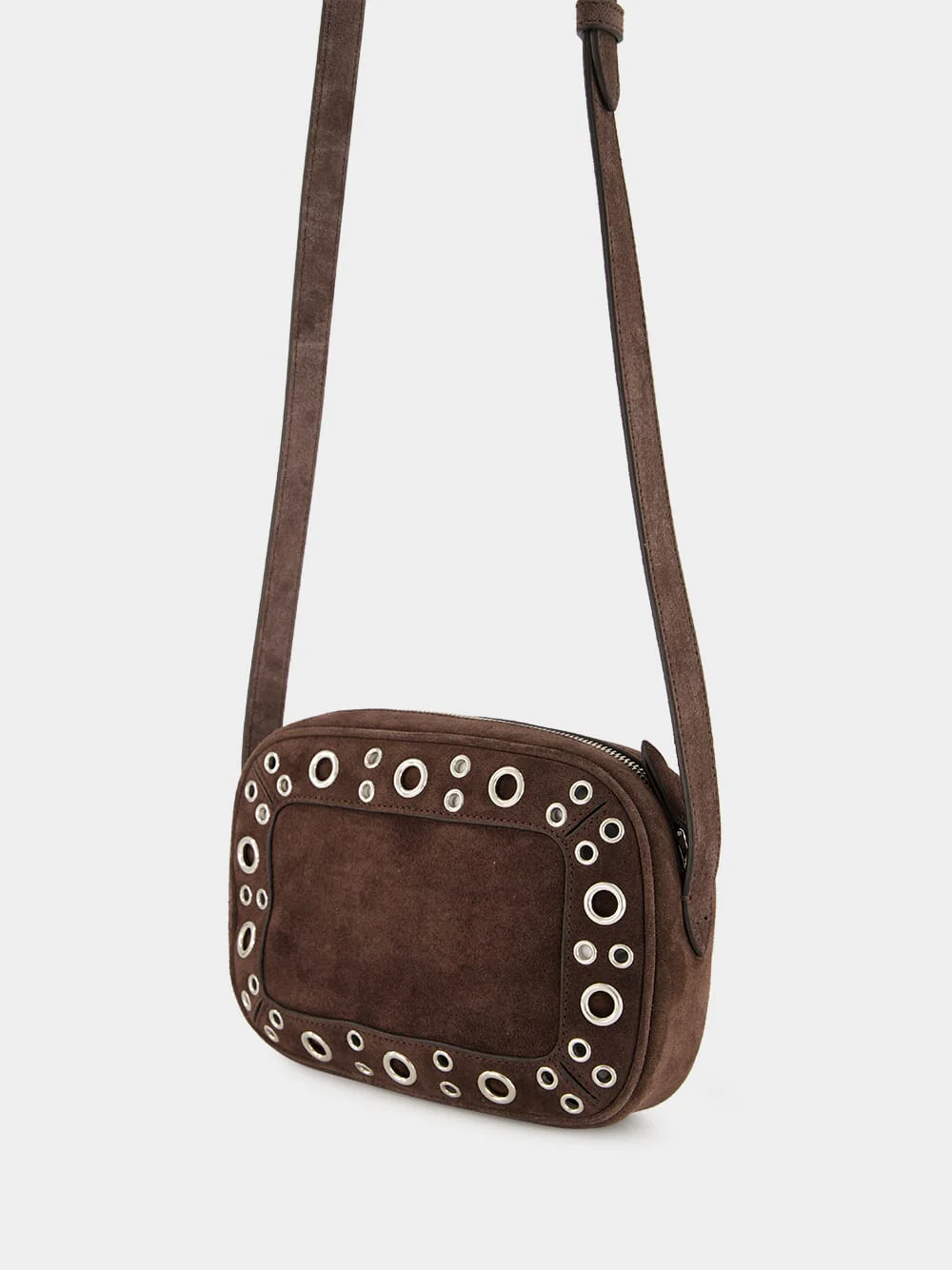 Brown Nellcôte Studded Crossbody Bag - Image 5