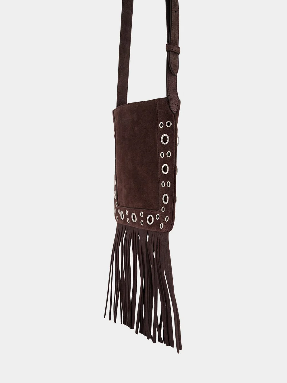 Brown Nellcôte Suede Crossbody Bag - Image 4
