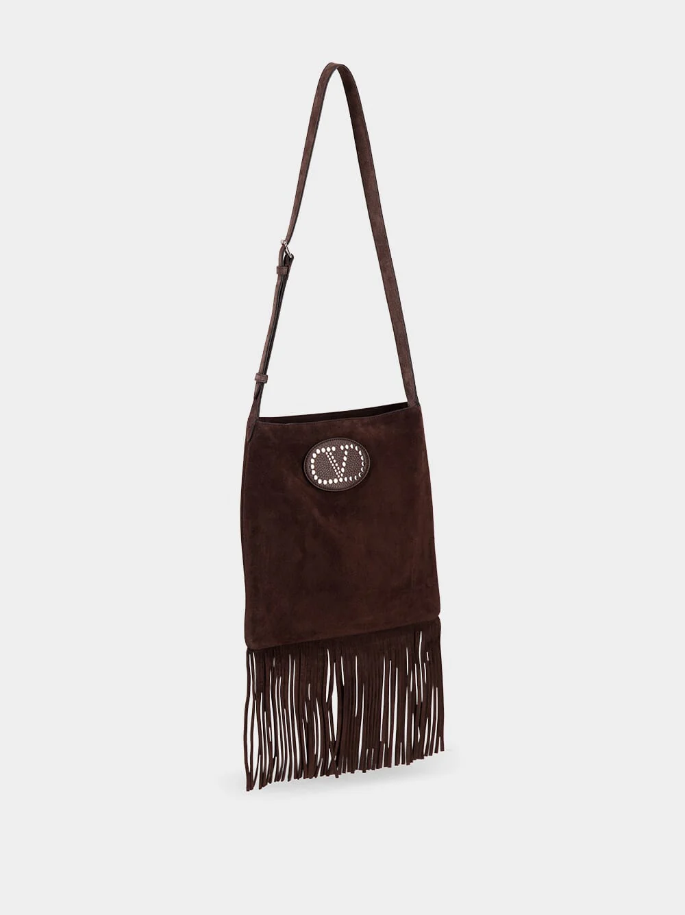 Brown Nellcôte Suede Fringe Shoulder Bag - Image 2