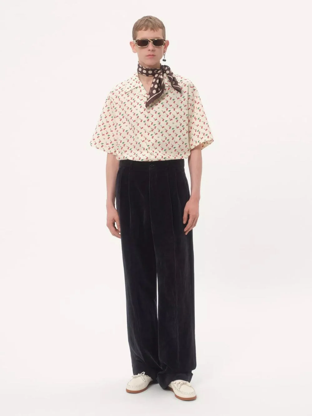 Butter Cotton Shirt with Cherryfic Print