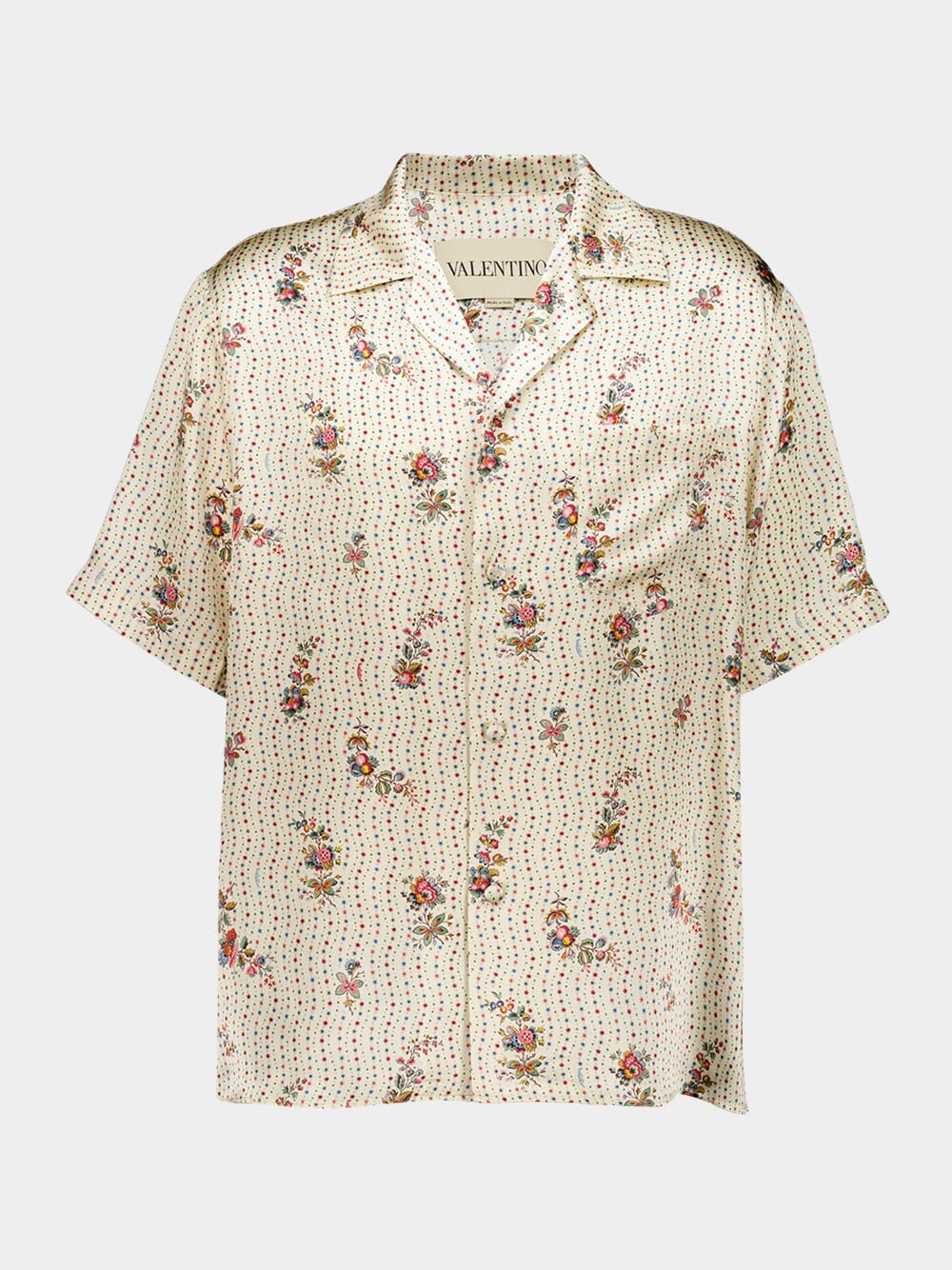 Butter Silk Bowling Shirt Floral Print - Image 2