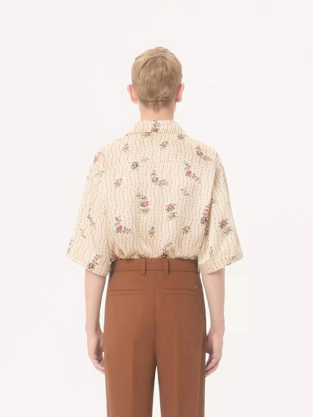 Butter Silk Bowling Shirt Floral Print - Image 5