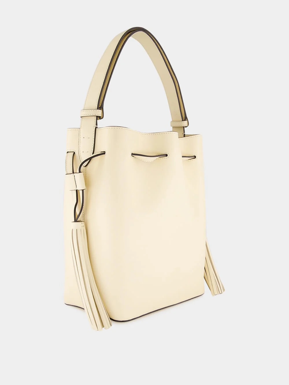 Butter White Leather So Seau Bag - Image 2