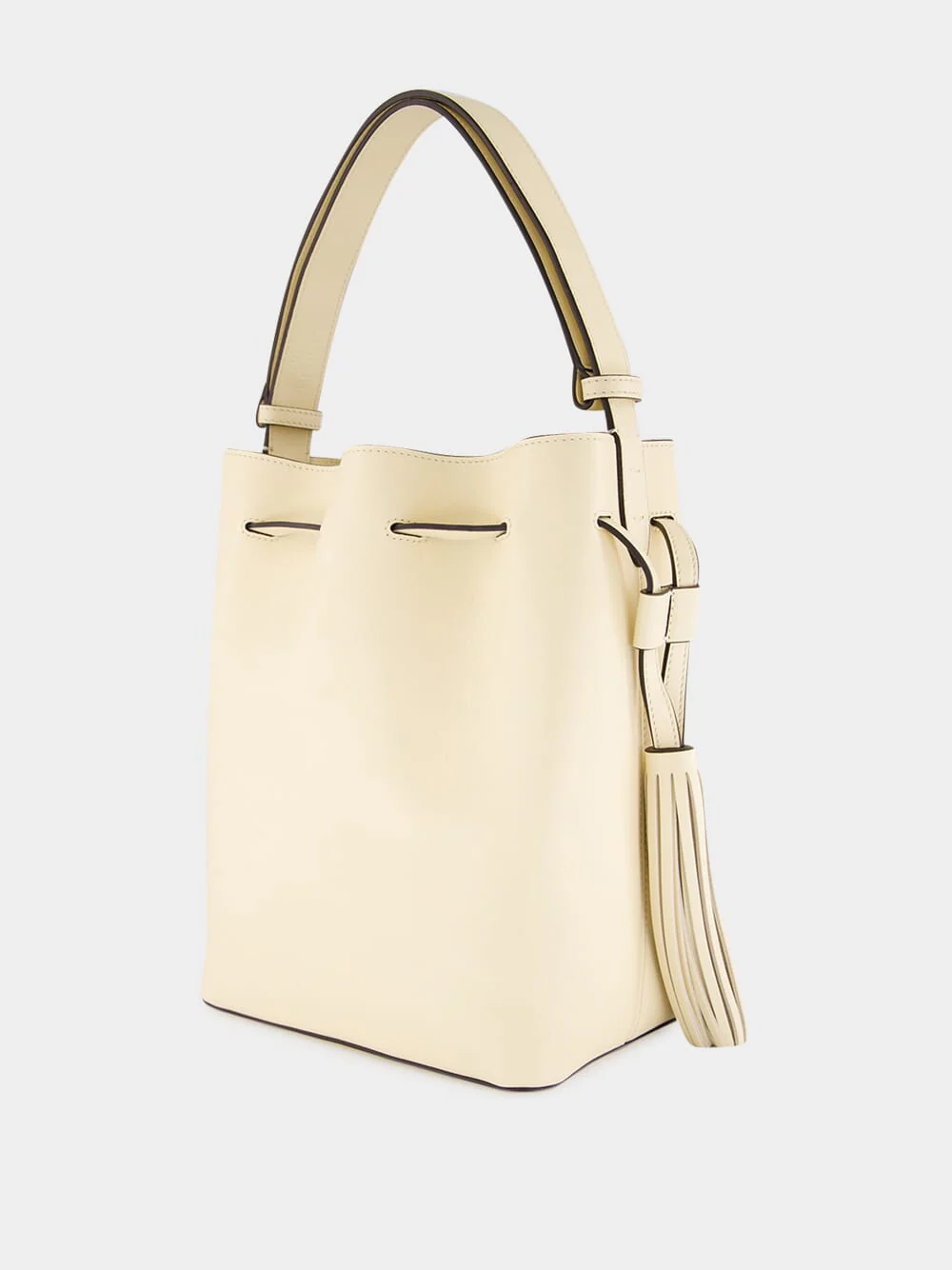 Butter White Leather So Seau Bag - Image 4