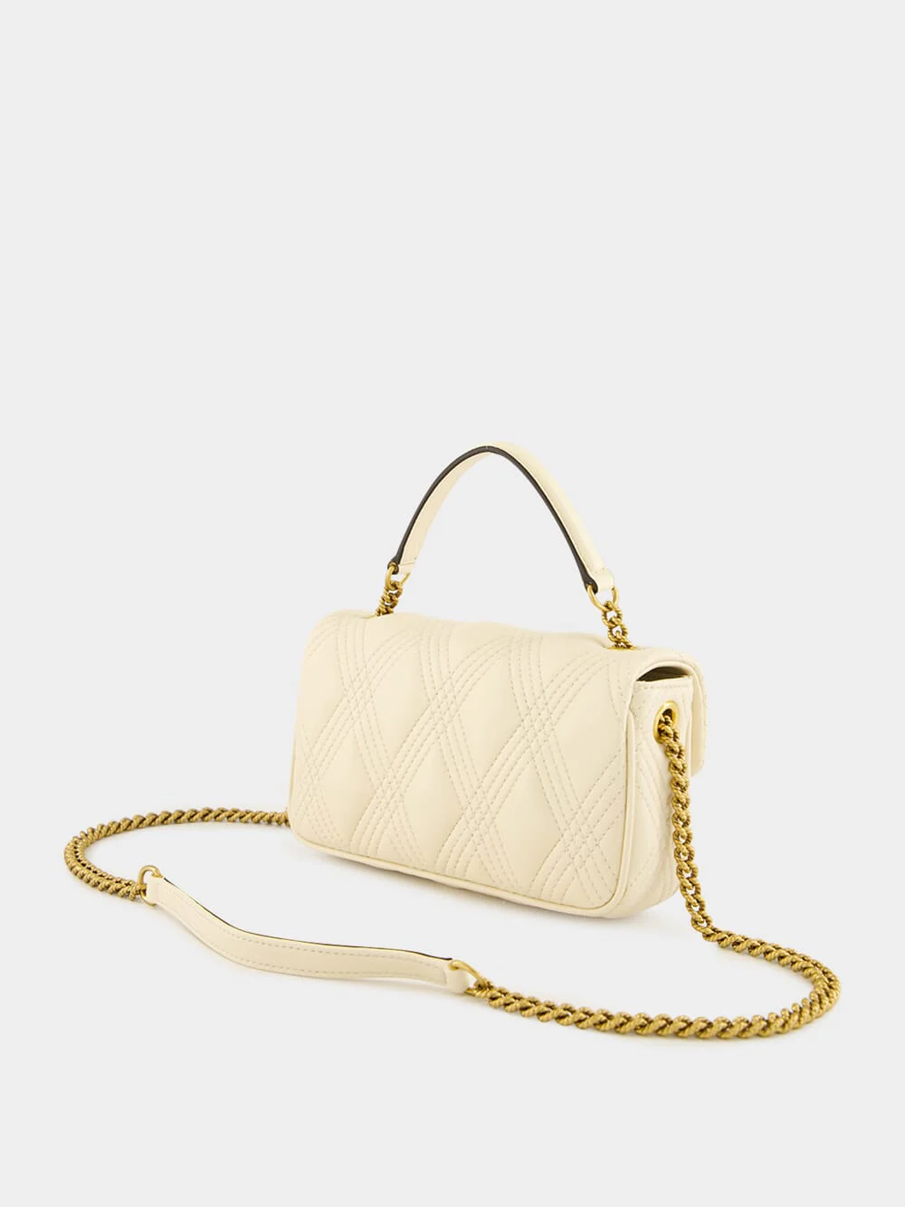 Butter White Quiltie Small Top Handle Bag - Image 5