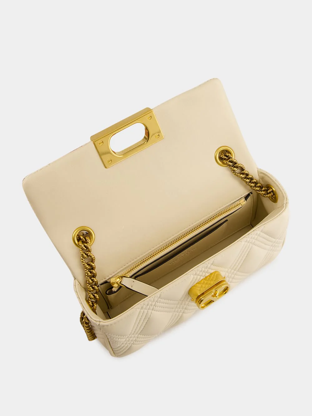 Butter White Quiltie Small Top Handle Bag - Image 6