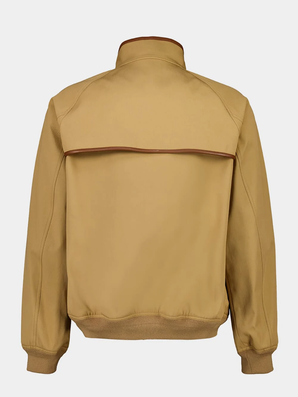 Caramel Cotton Zipped Jacket with Pockets - Image 2