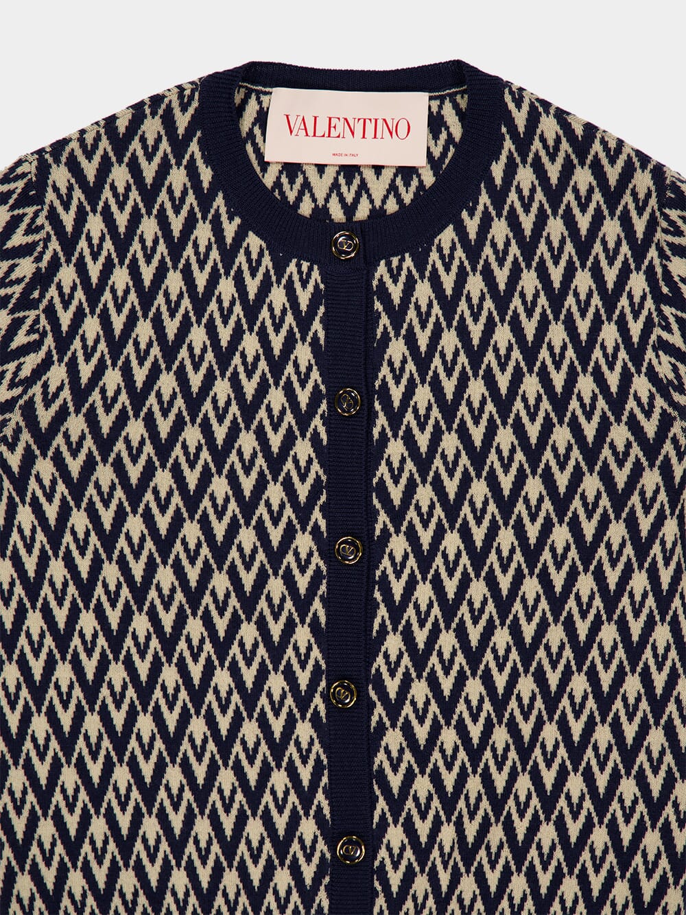 Toute La V Jacquard Cardigan - Image 4
