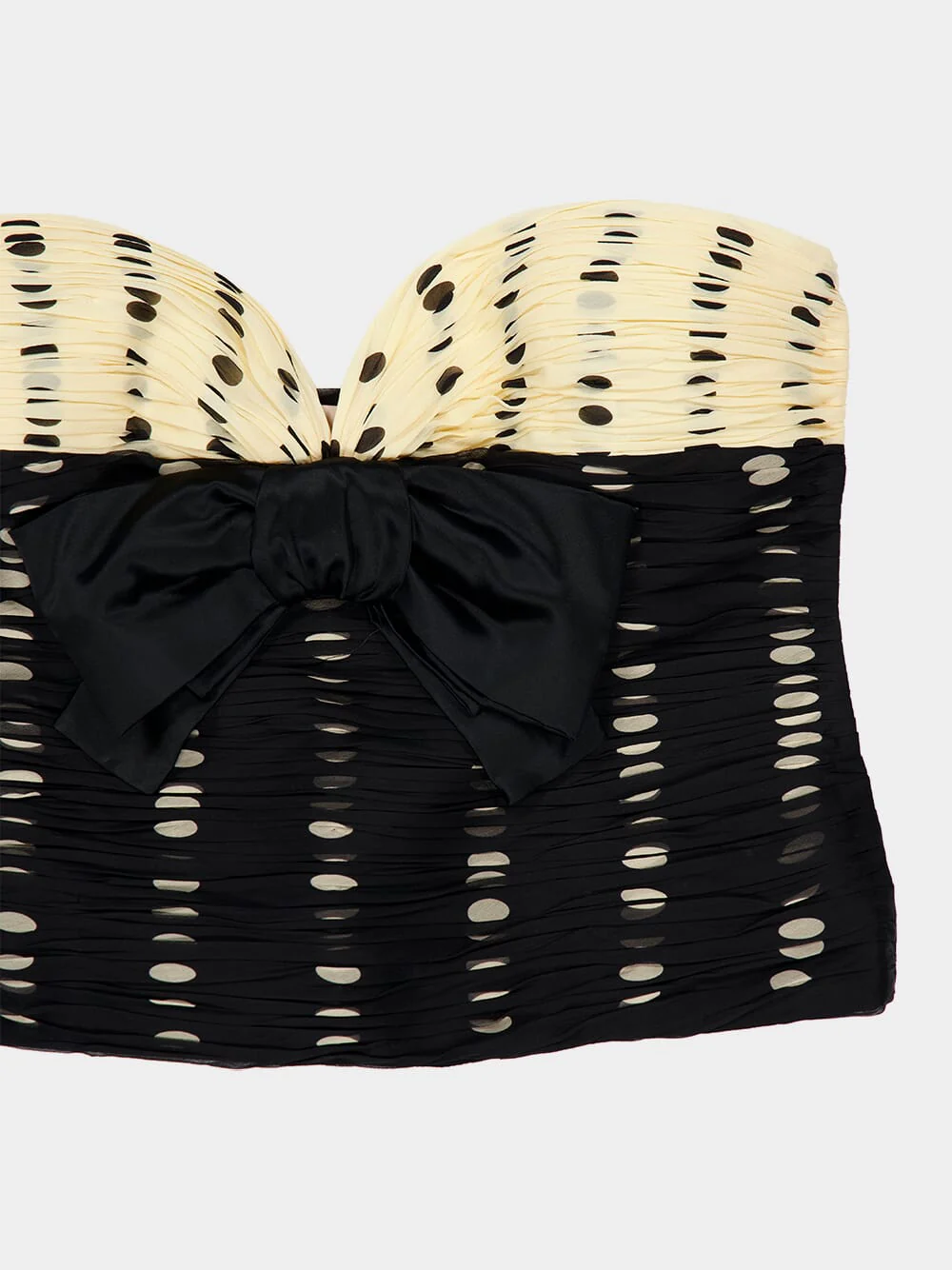 Chiffon Polka Dot Draped Top - Image 5