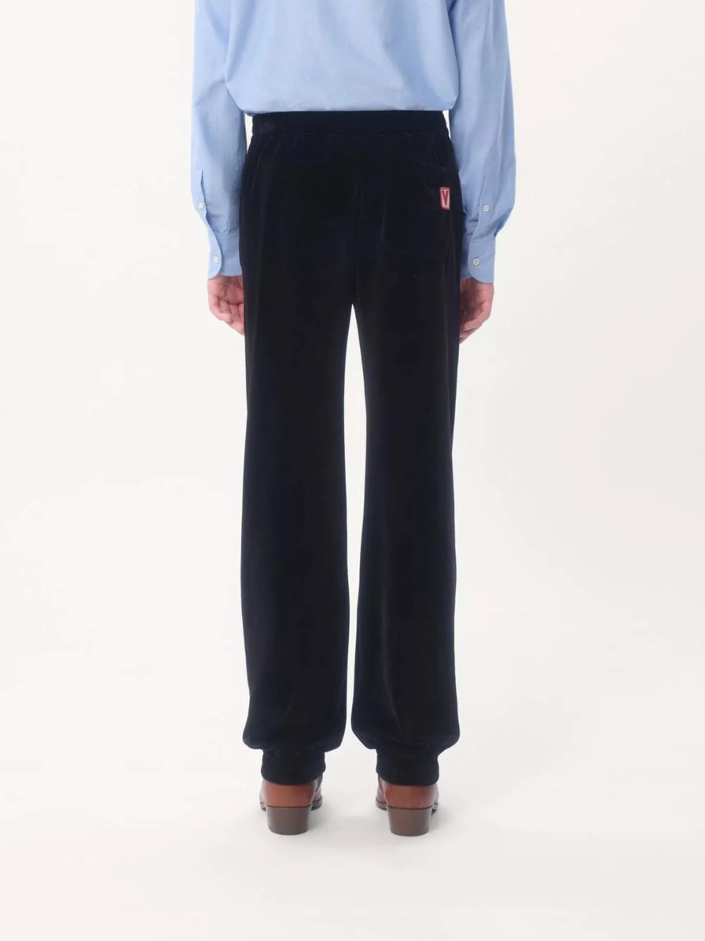 Black Chenille Jogging Trousers - Image 4