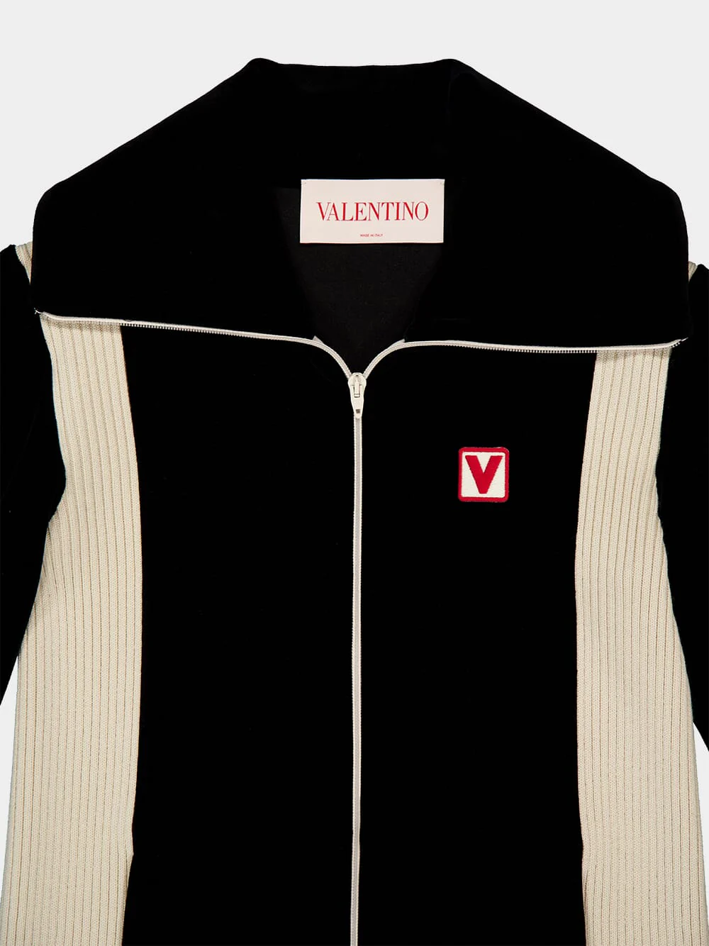 Black High-Neck Chenille Sweatshirt - Image 3