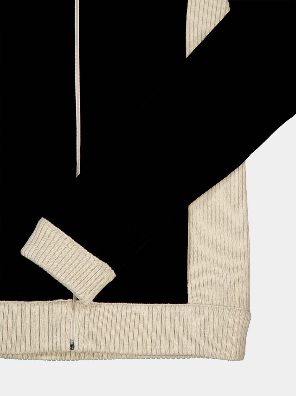 Black High-Neck Chenille Sweatshirt - Image 4