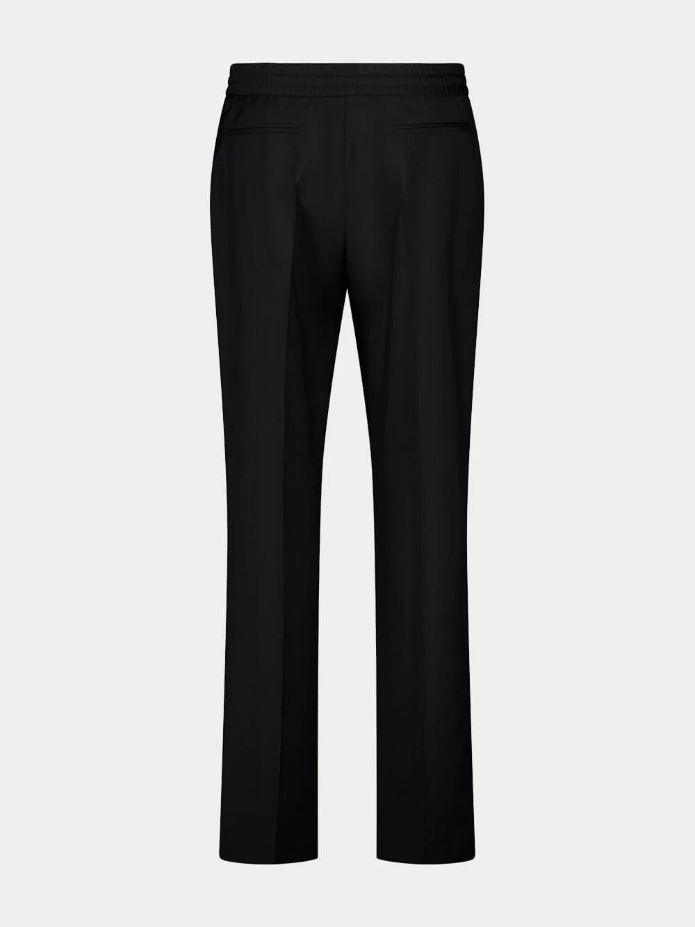 Black Wool Mohair Trousers - Image 3