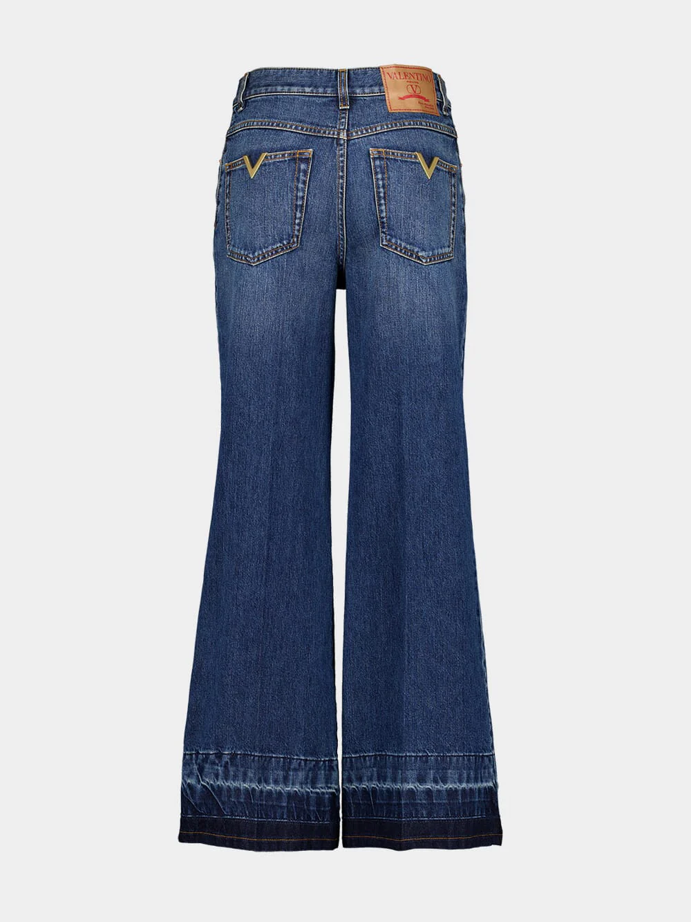 Blue Washed Denim Jeans - Image 2